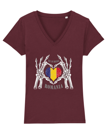 Te Iubesc Romania Burgundy