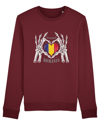Te Iubesc Romania Burgundy