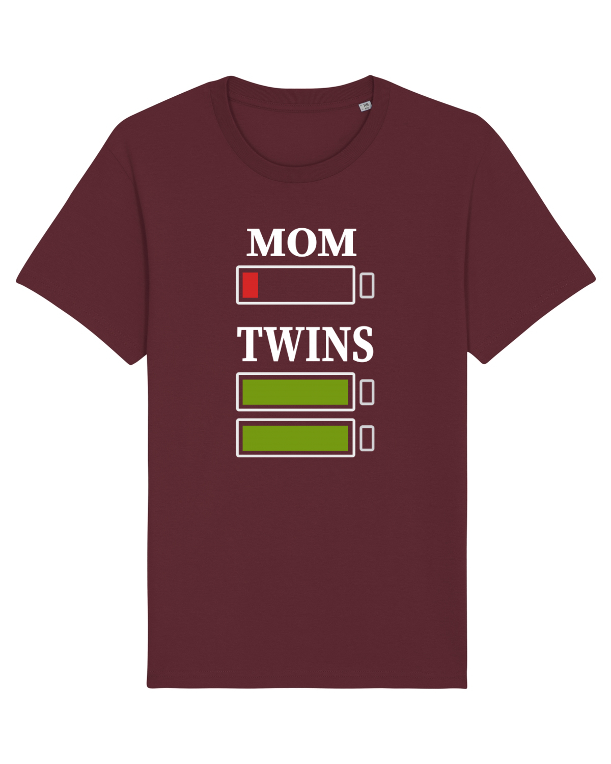 Tricou mânecă scurtă Unisex Rocker Burgundy