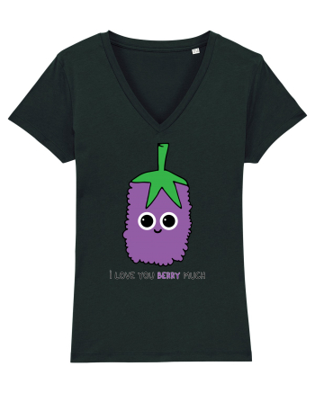I Love You Berry Much Black