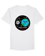 I Need More Space Tricou mânecă scurtă guler larg Bărbat Skater