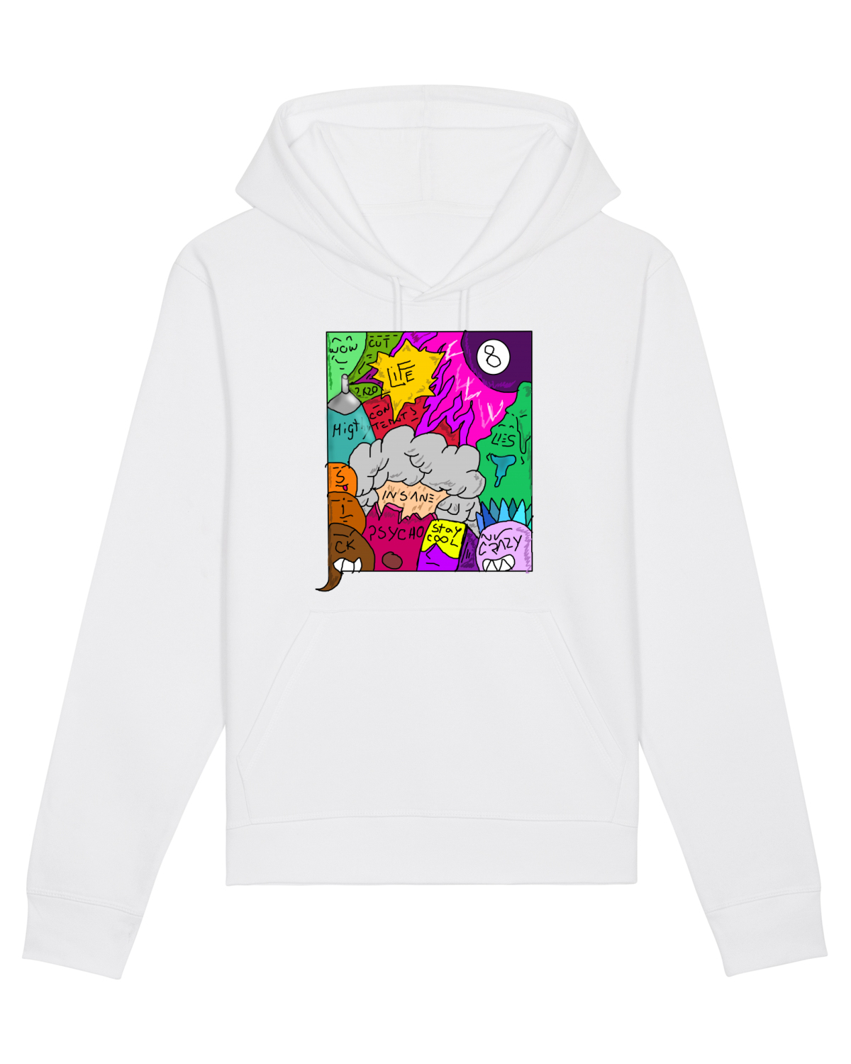 Hanorac Unisex Drummer White
