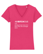 AmBITCHous Tricou mânecă scurtă guler V Damă Evoker
