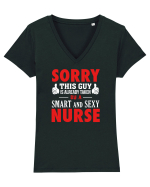 Taken by a NURSE Tricou mânecă scurtă guler V Damă Evoker