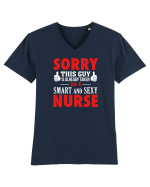 Taken by a NURSE Tricou mânecă scurtă guler V Bărbat Presenter