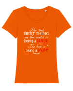 Mom Nurse Tricou mânecă scurtă guler larg fitted Damă Expresser