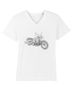 Word Chopper Tricou mânecă scurtă guler V Bărbat Presenter