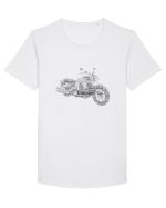 Word Chopper Tricou mânecă scurtă guler larg Bărbat Skater