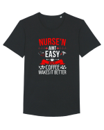 Coffee makes it better Tricou mânecă scurtă guler larg Bărbat Skater