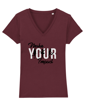 Make your impact Burgundy