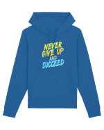 Never give up and succeed Hanorac Unisex Drummer