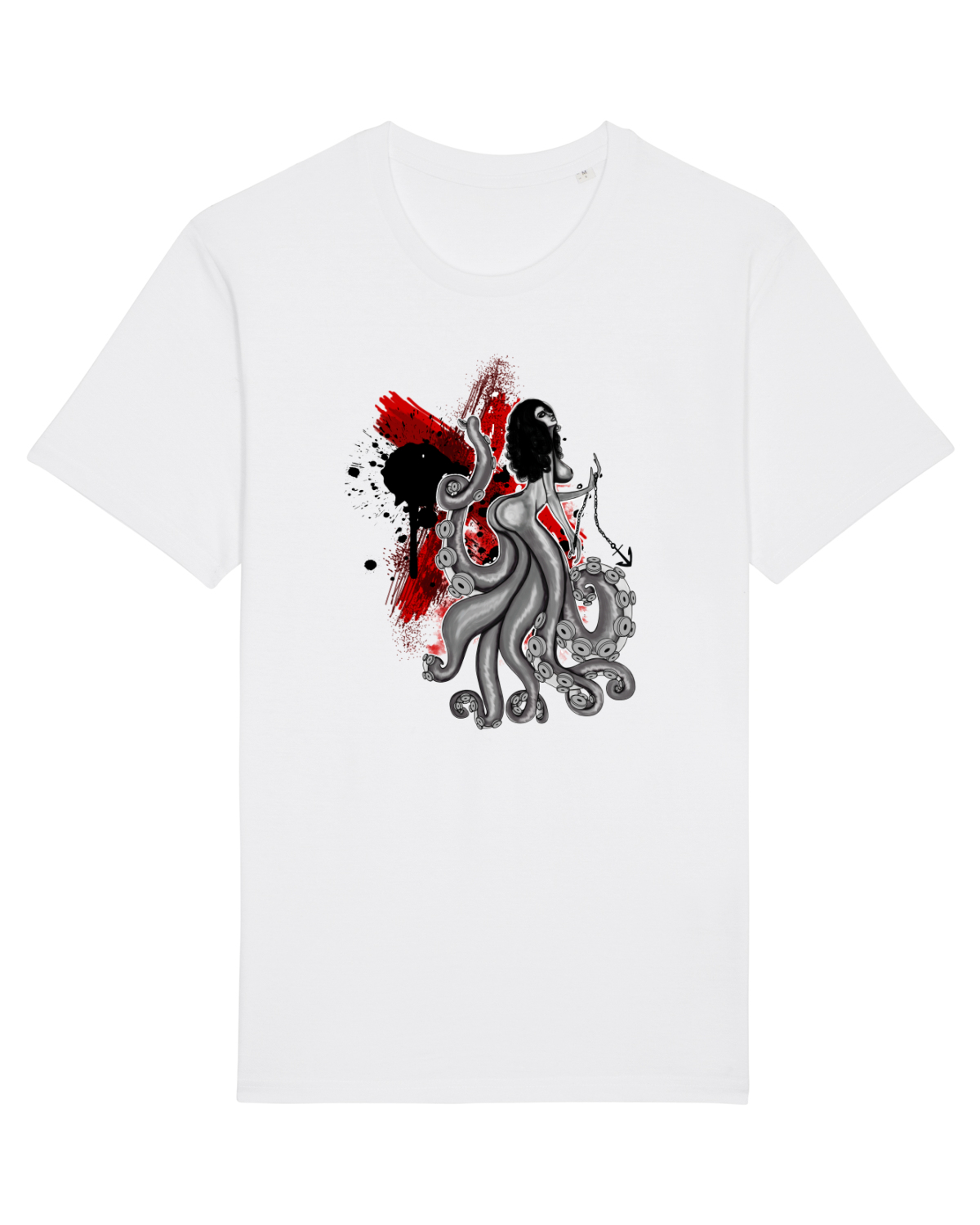 Tricou mânecă scurtă Unisex Rocker White