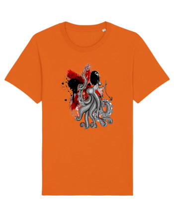 Polka Dot Girl Bright Orange