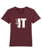 Fuck It. Tricou mânecă scurtă guler V Bărbat Presenter