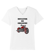 Donator de Orgasme Chopper Tricou mânecă scurtă guler V Bărbat Presenter