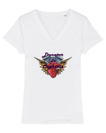 Donator de Orgasme Heart Tricou mânecă scurtă guler V Damă Evoker