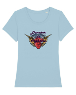 Donator de Orgasme Heart Tricou mânecă scurtă guler larg fitted Damă Expresser