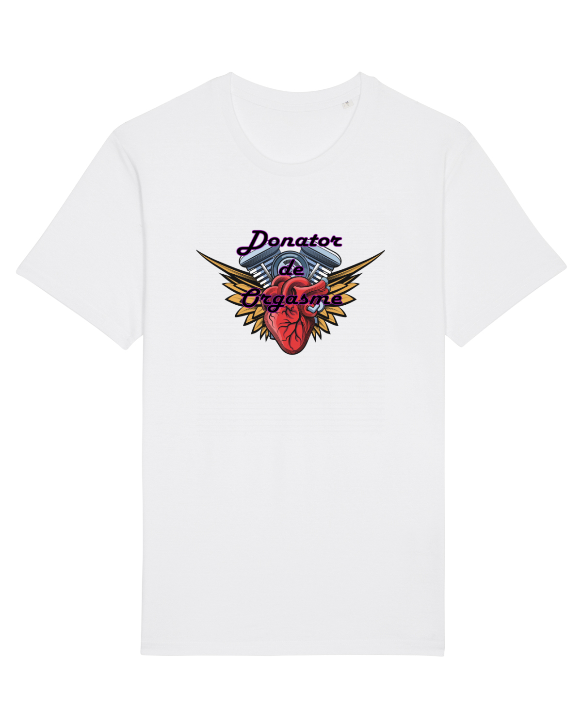 Tricou mânecă scurtă Unisex Rocker White