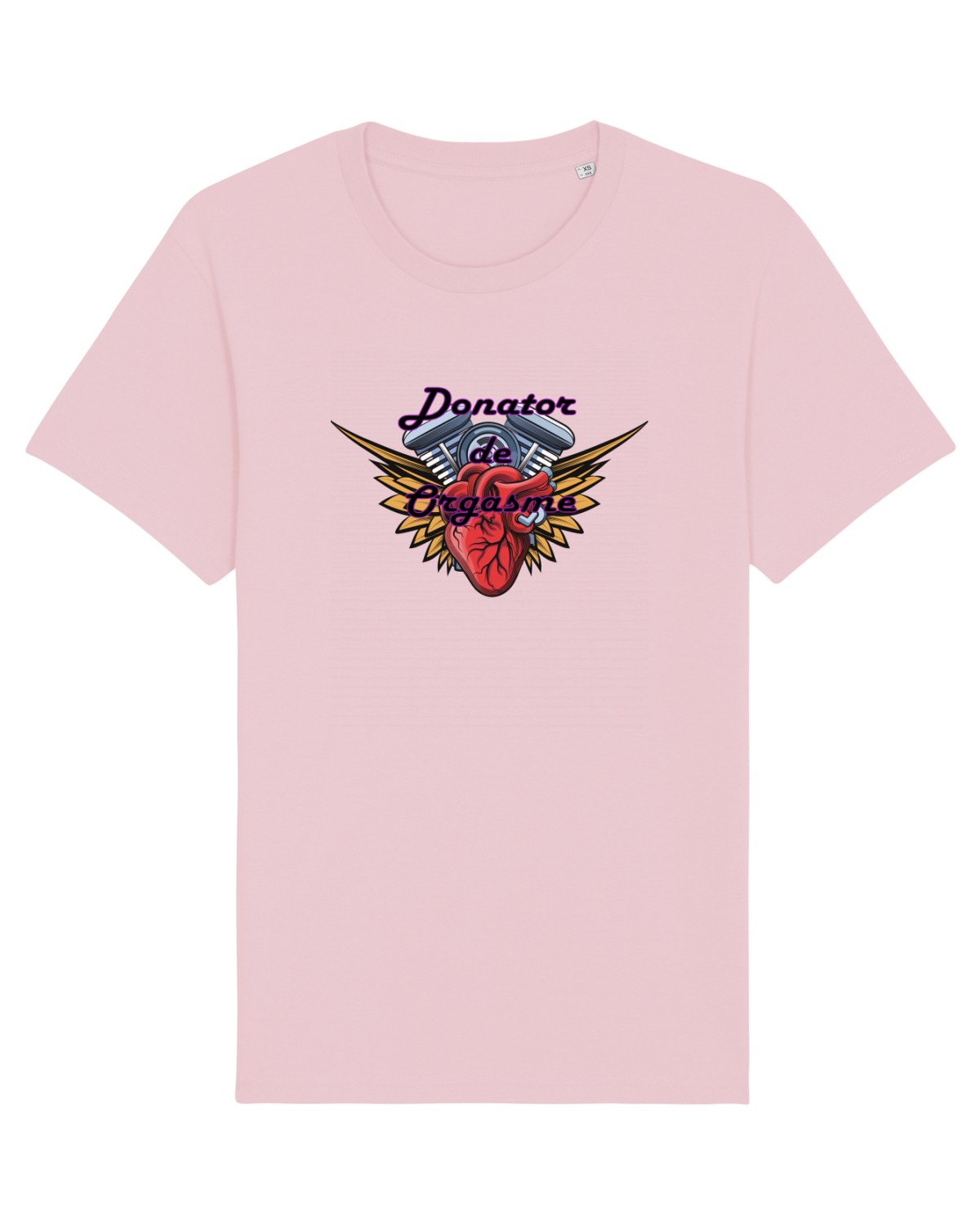 Tricou mânecă scurtă Unisex Rocker Cotton Pink