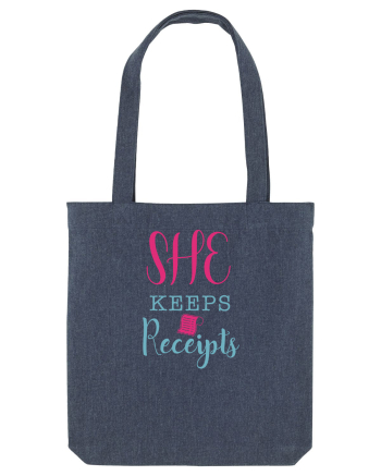 She keeps Receipts Midnight Blue