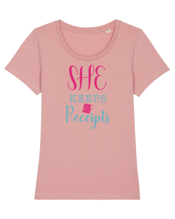 She keeps Receipts Canyon Pink