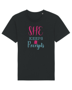 She keeps Receipts Tricou mânecă scurtă Unisex Rocker