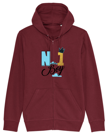 Number one Boy Burgundy