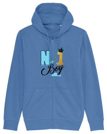 Number one Boy Bright Blue