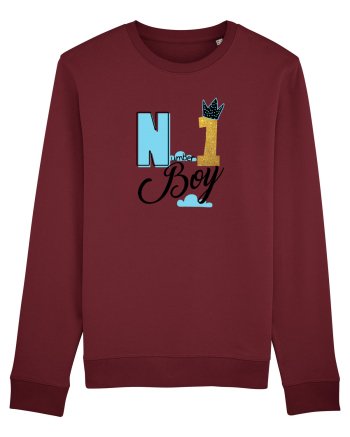 Number one Boy Burgundy