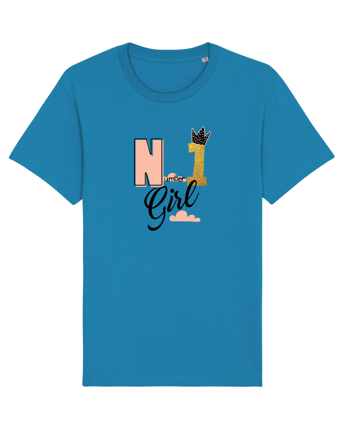 Tricou mânecă scurtă Unisex Rocker Azur
