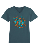 Îmbârligare Tricou mânecă scurtă guler V Bărbat Presenter