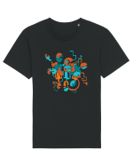 Îmbârligare Tricou mânecă scurtă Unisex Rocker