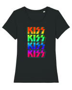 KISS Tricou mânecă scurtă guler larg fitted Damă Expresser