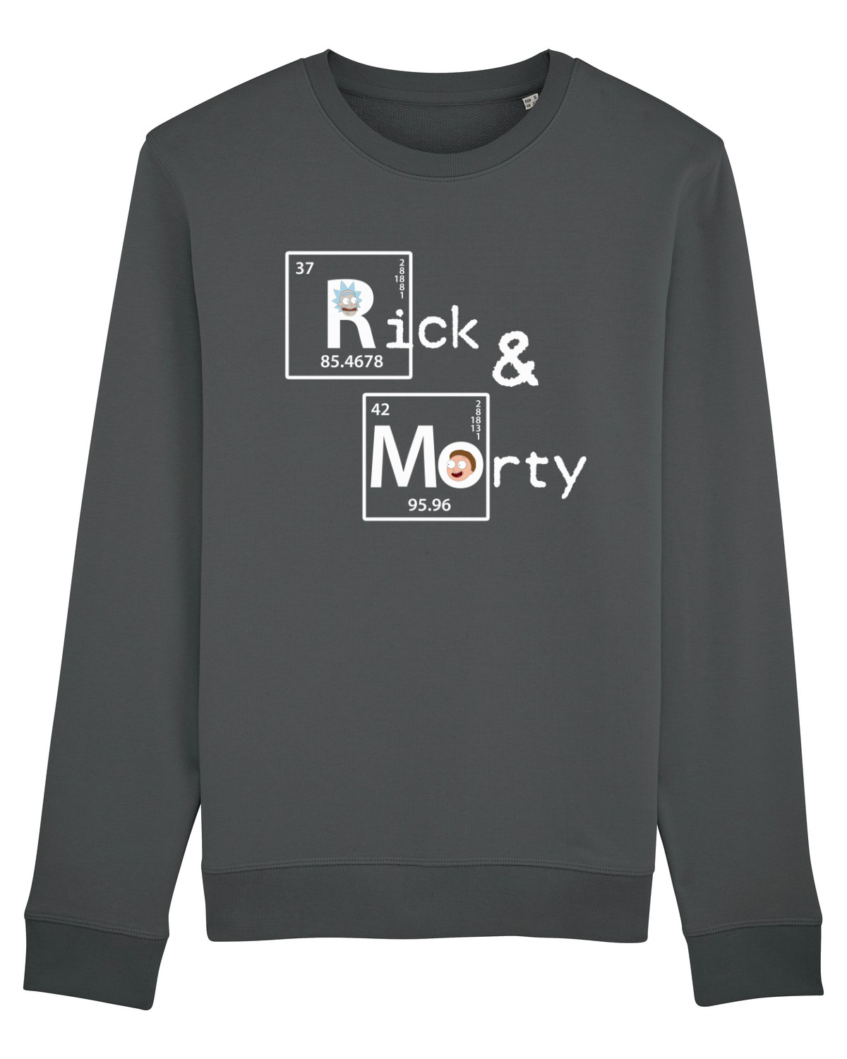 Bluză mânecă lungă Unisex Rise Anthracite