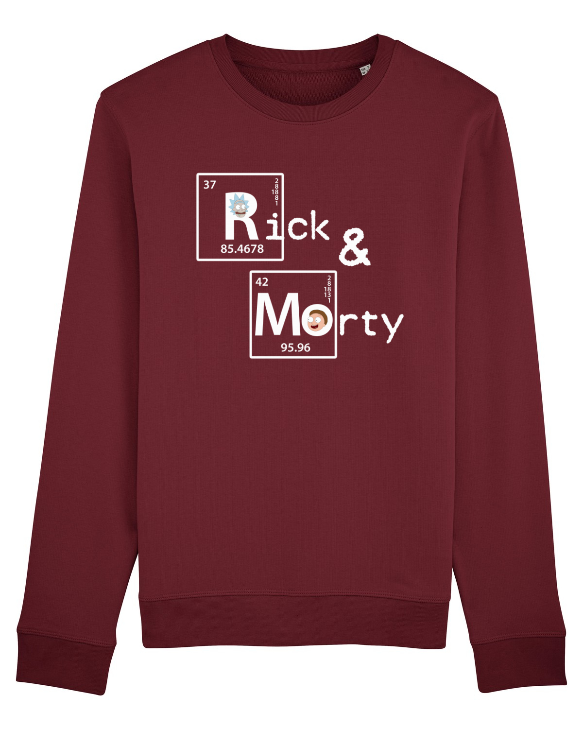 Bluză mânecă lungă Unisex Rise Burgundy