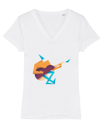 Chitaristul Tricou mânecă scurtă guler V Damă Evoker