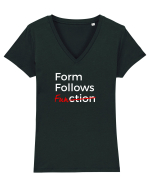 Form Follows FUNction Tricou mânecă scurtă guler V Damă Evoker