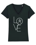 LOVE ARCHITECTURE Tricou mânecă scurtă guler V Damă Evoker