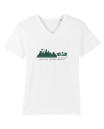 Save our mother NATURE! Tricou mânecă scurtă guler V Bărbat Presenter