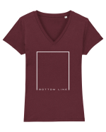 Bottom Line Tricou mânecă scurtă guler V Damă Evoker