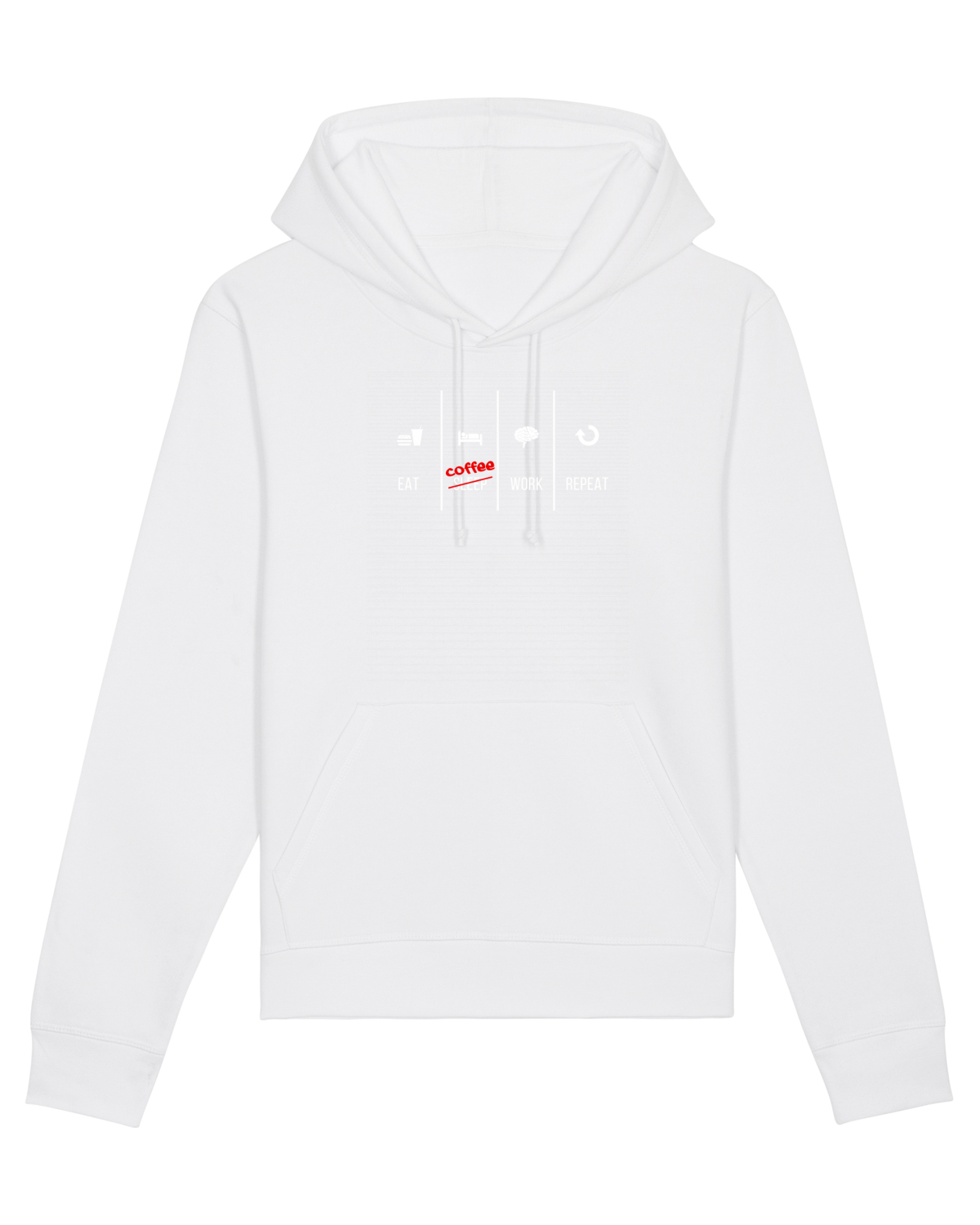 Hanorac Unisex Drummer White