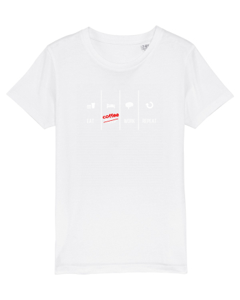 Eat Sleep Work Repeat White