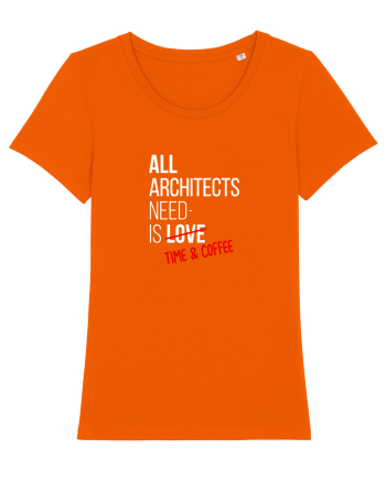 Arhitects need coffee Bright Orange
