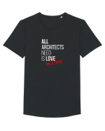 Arhitects need coffee Tricou mânecă scurtă guler larg Bărbat Skater