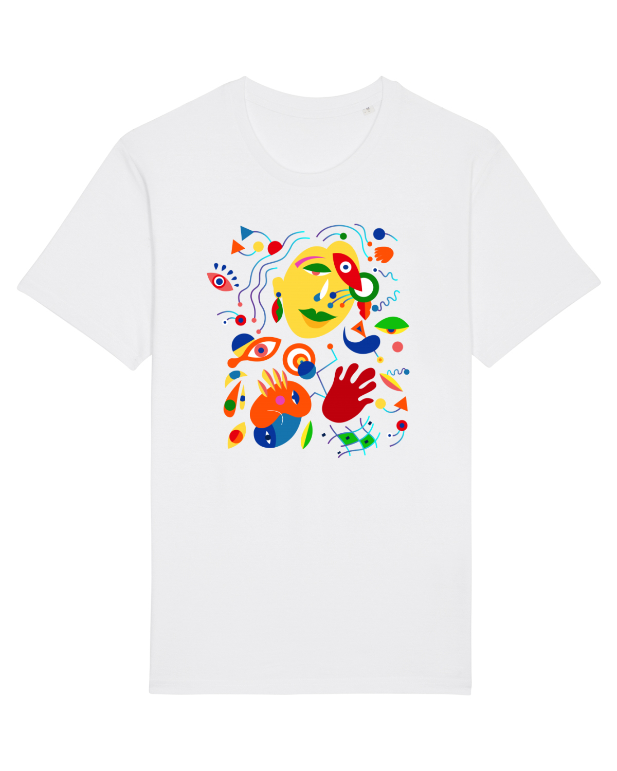 Tricou mânecă scurtă Unisex Rocker White