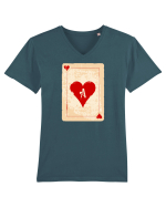 As de rosu Tricou mânecă scurtă guler V Bărbat Presenter