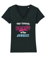 Cutest beast of the jungle Tricou mânecă scurtă guler V Damă Evoker