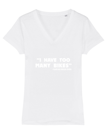 Too many bikes White