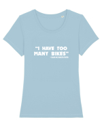 Too many bikes Tricou mânecă scurtă guler larg fitted Damă Expresser