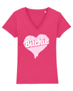 Bitchie Tricou mânecă scurtă guler V Damă Evoker
